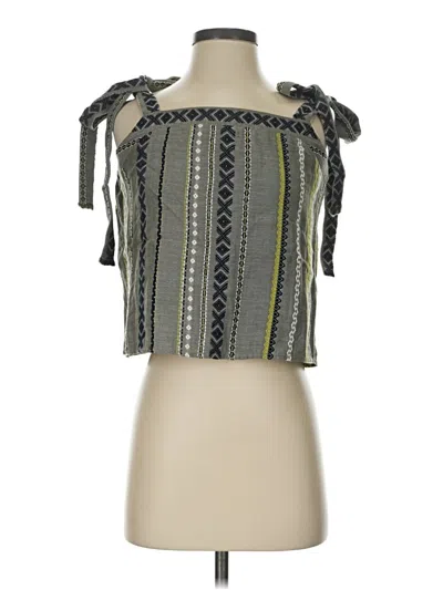Pre-owned Drew Sleeveless Blouse In Gray