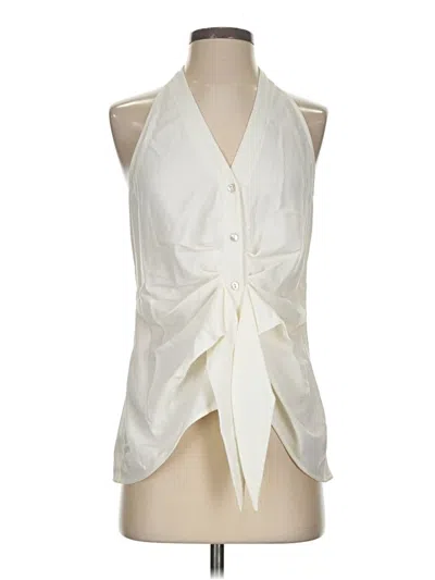 Pre-owned Drew Sleeveless Blouse In Ivory