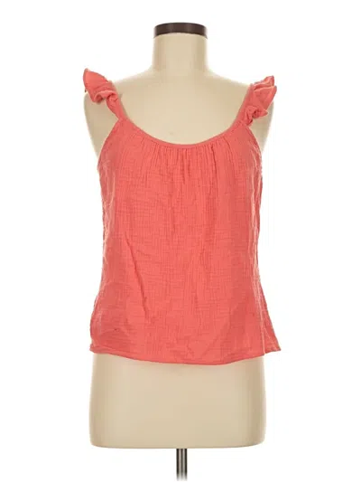 Pre-owned Drew Sleeveless Blouse In Orange