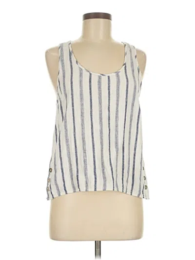 Pre-owned Drew Sleeveless Blouse In Silver