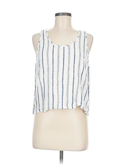 Pre-owned Drew Sleeveless Blouse In White