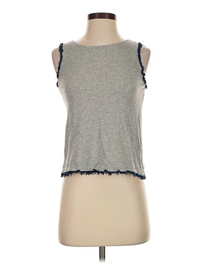 Pre-owned Drew Sleeveless Top Gray Sweetheart Neckline Tops