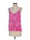 Drew Sleeveless Top Pink Halter Neckline Tops In Pink