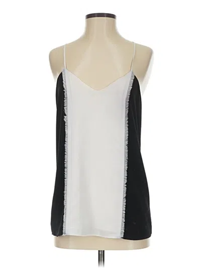 Pre-owned Drew Sleeveless Top Silver Halter Neckline Tops