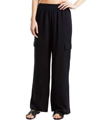 Drew Solana Eden Gauze Pants In Black In Blue