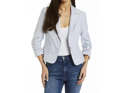 Drew Suzie Street Cotton Blazer In Navy