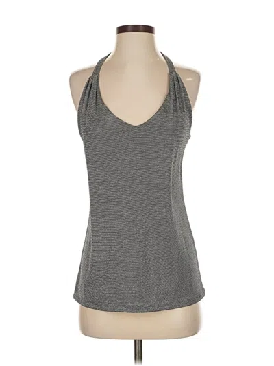 Pre-owned Drew Tank Top Gray Halter Neckline Tops