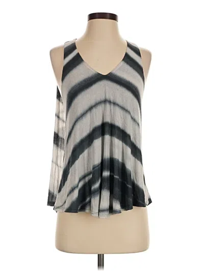 Pre-owned Drew Tank Top Gray Halter Neckline Tops