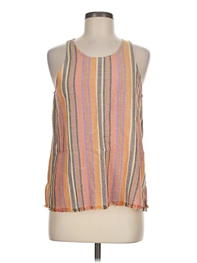 Pre-owned Drew Tank Top Orange Halter Neckline Tops