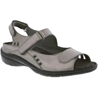 Drew Tide Womens Leather Adjustable Sport Sandals In Gray
