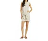 Drew Tina Faux Wrap Mini Dress In Natural In Neutral