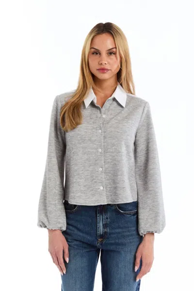 Drew Tracey Sweater In Heather Grey In Gray