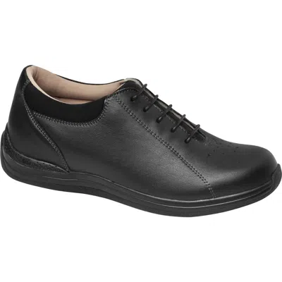 Drew Tulip Leather Sneaker In Black