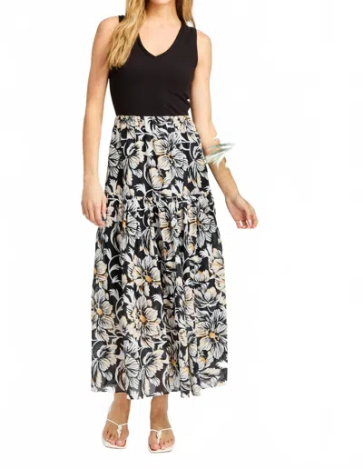 Drew Vicky Twofer Midi Dress In Black