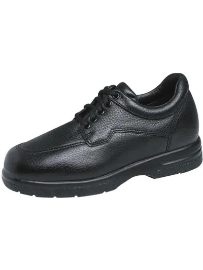 Drew Walker Ii Mens Leather Workout Dad Sneakers In Black