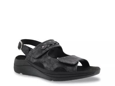 Drew Wide Width Selina Sandal In Black