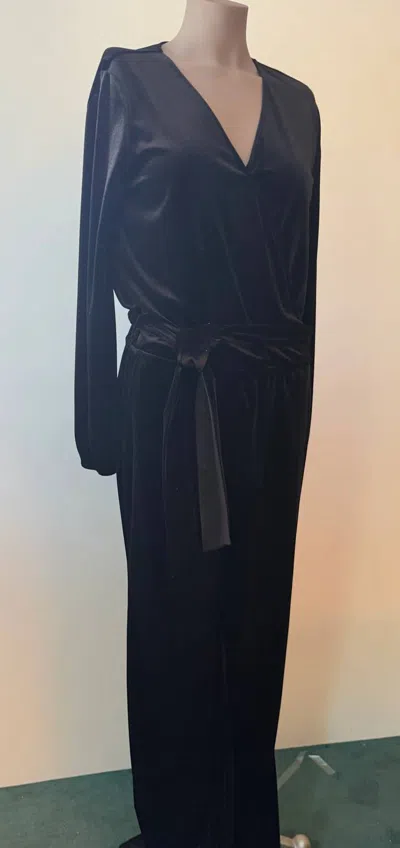 Drew Women's Camilla Velvet Jumpsuit In Black