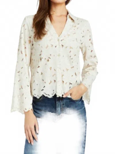 Drew Women's Celine Top In Beige In White