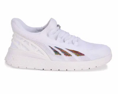 Drew Women's Halo Walking Shoes In White Mesh Combo
