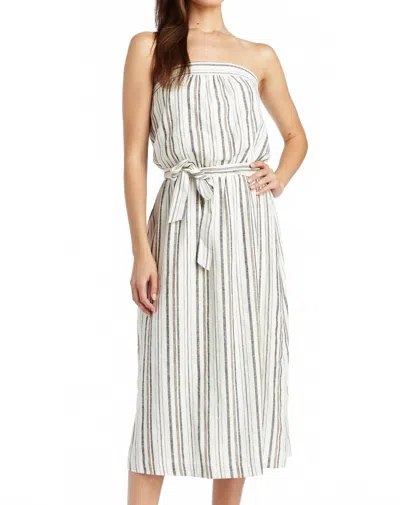 Drew Women's Journey Stripe Dress In Dune In Gray
