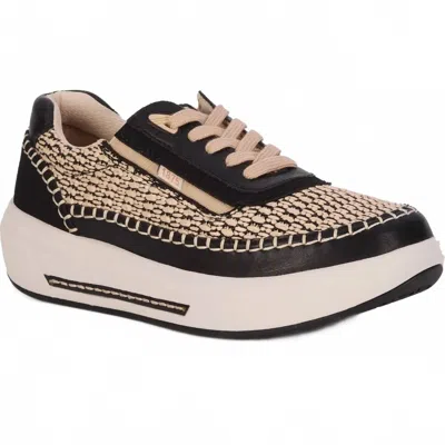Drew Women's Julep Sneaker In Black/beige Combo In Multi