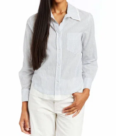 Drew Women's Lainey Stripe Blouse In White