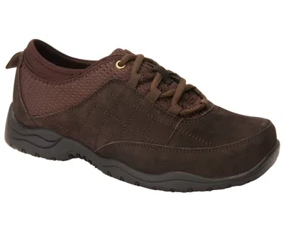 Drew Women's Lisbon Shoe In Brown Nubuck Combo