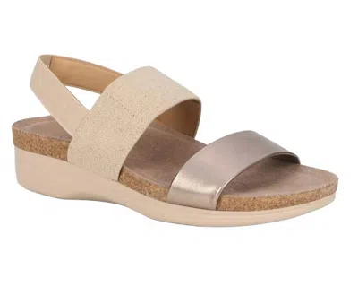 Drew Women's Maeve Sandals In Natural/metallic Combo In Neutral