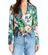 Drew Women's Milo Floral Jacket In Kelly