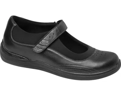 Drew Women's Rose Mary Jane Shoes In Black/black Stretch