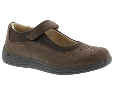 Drew Women Rose Shoes In Brown Foil Leather In Multi