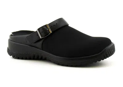 Drew Women's Savannah Clog In Black/black/strech
