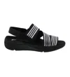 Drew Women's Sutton Sandal - Ww Width In Black/silver In Multi