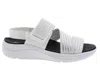 Drew Women's Sutton Sandal - Ww Width In White/silver In Multi