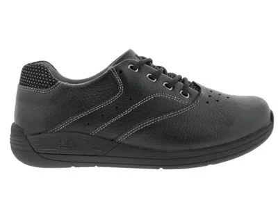 Drew Women's Tour Oxford Walking Shoes In Black Leather