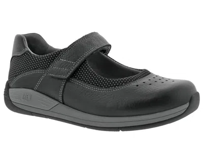 Drew Women Trust Shoes In Black Leather In Gray