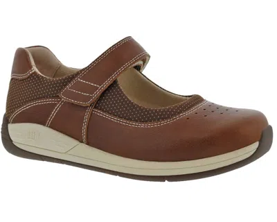 Drew Women Trust Shoes In Camel Leather In Multi