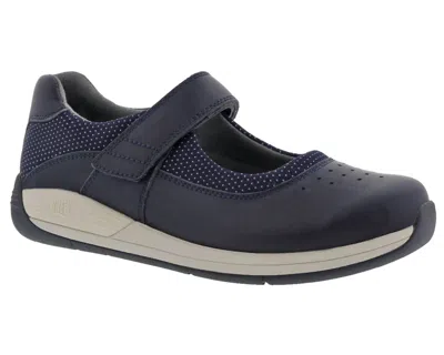 Drew Women Trust Shoes In Navy Leather In Blue