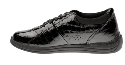 Drew Women's Tulip Sneaker In Black Croc