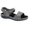 Drew Women's Workaround Sandal In Black Fabric In Multi