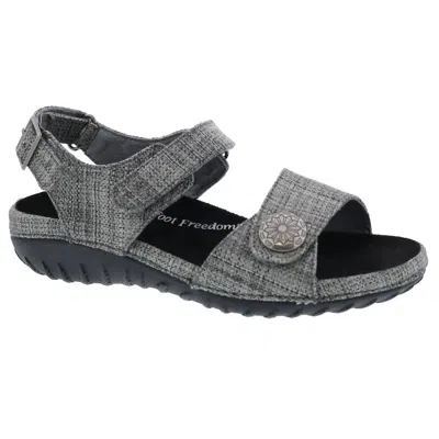 Drew Women's Workaround Sandal In Black Fabric In Multi