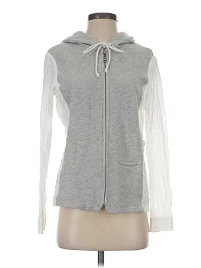 Pre-owned Drew Zip Up Hoodie In Silver