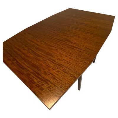 Pre-owned Drexel 66" Milo Baughman Drop Leaf Table For  In Brown