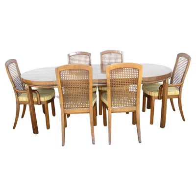 Pre-owned Drexel Accolade Extendable Dining Set In Brown