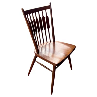 Pre-owned Drexel American Mid Century Modern Solid Walnut Rare Chair By Kipp Stewart For  In Brown