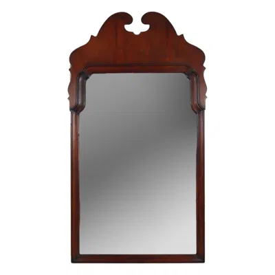 Pre-owned Drexel Chippendale Style  Wall Mirror In Brown