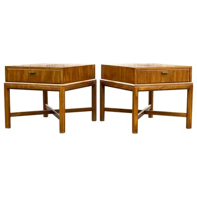 Pre-owned Drexel Consensus Collection Nightstand-a Pair In Brown