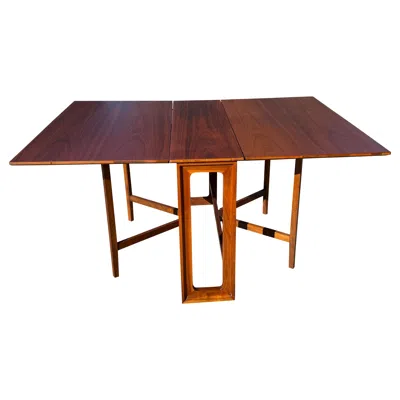 Pre-owned Drexel “declaration” Drop Leaf/gateleg Dining Table In Brown