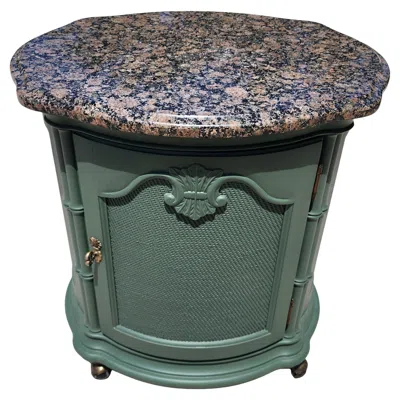 Pre-owned Drexel Dry Bar Kitchen Island Rolling In Brown