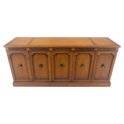 Pre-owned Drexel Fine Mid Century Modern Brown Mahogany 5 Doors Compartment Drawers Credenza Mint